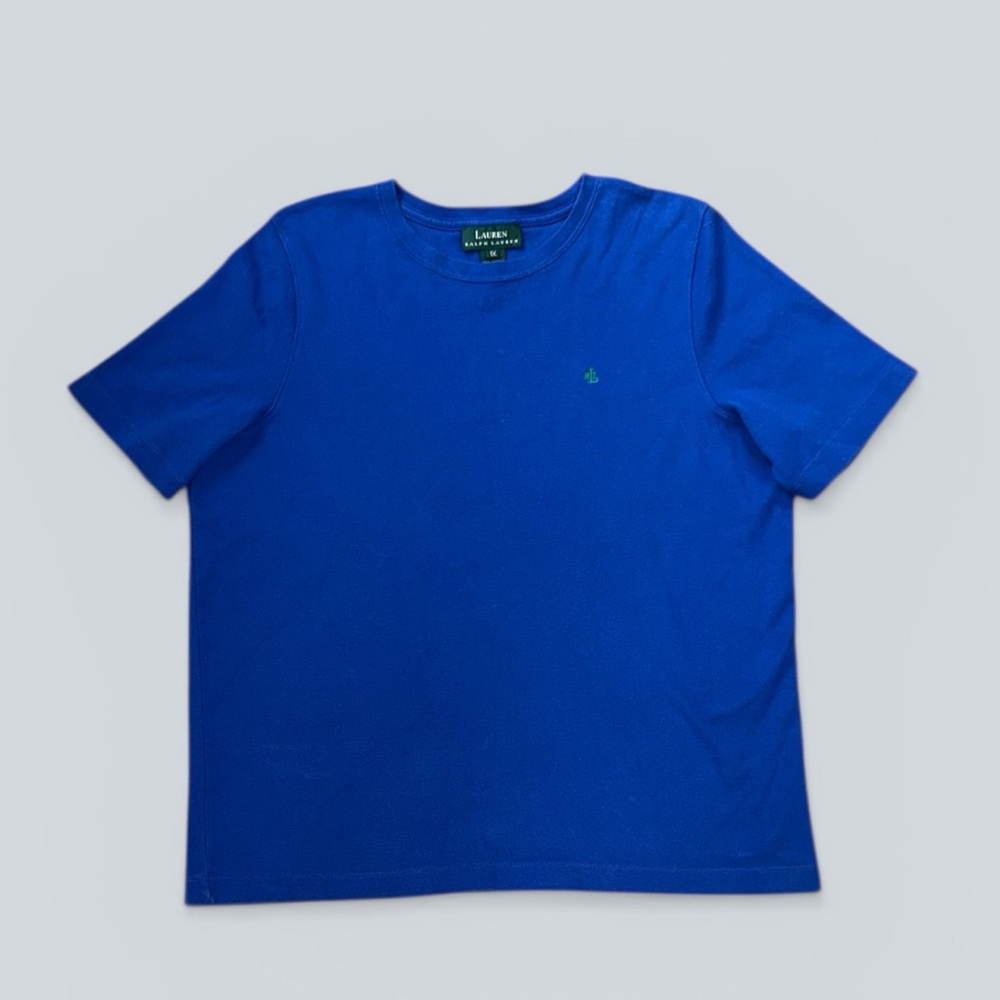 Lauren Ralph Lauren Blue Short Sleeve Tee - Picture 2 of 5